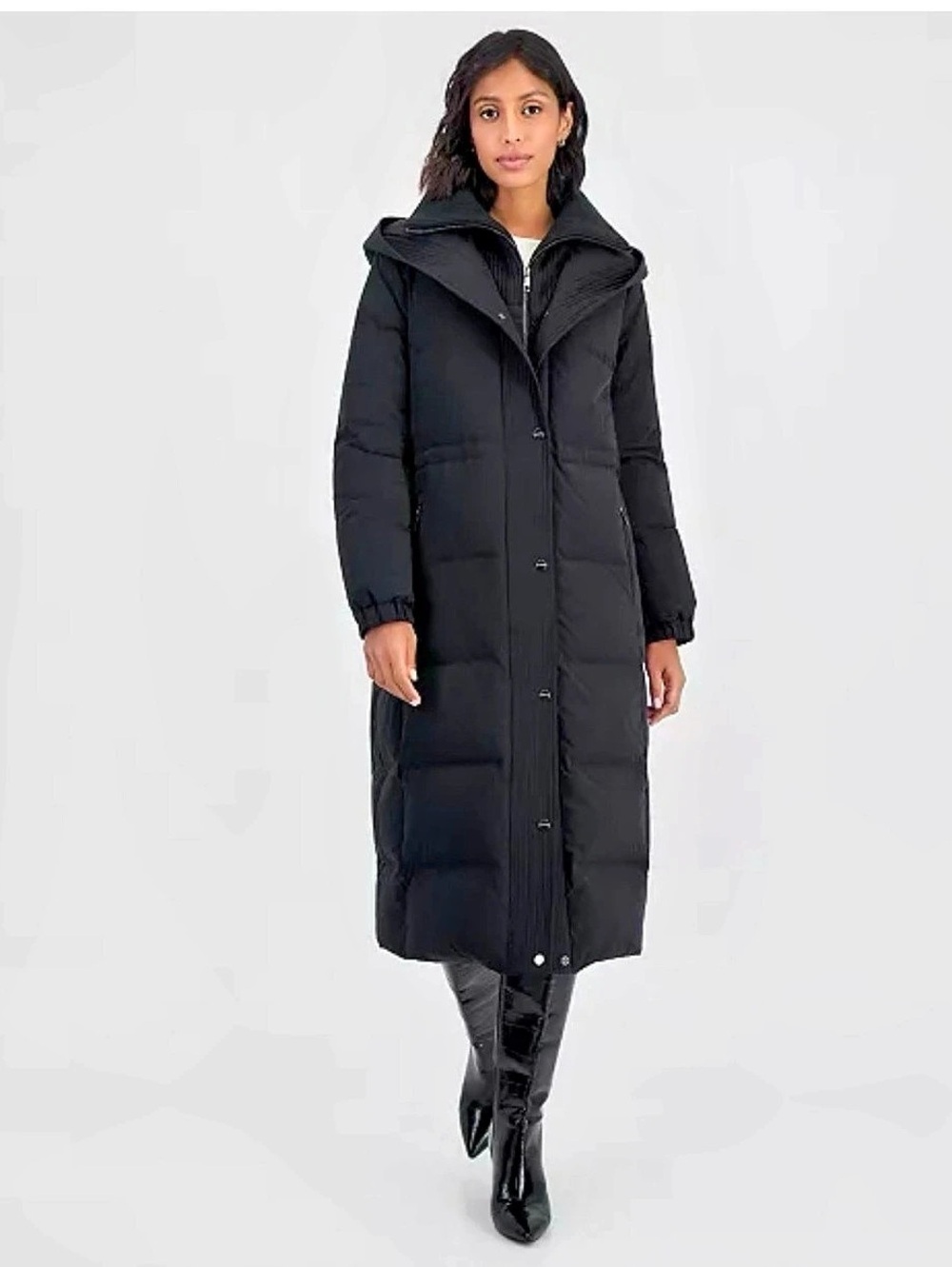 Calvin Klein Long Black Puffer Coat